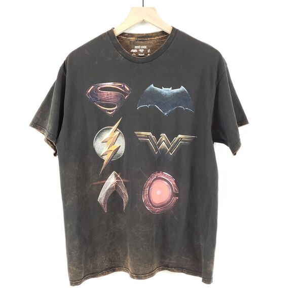 DC Comics Justice League SIZE L MENS UNISEX Black T-Shirt 2017 Film Superhero - Picture 7 of 7